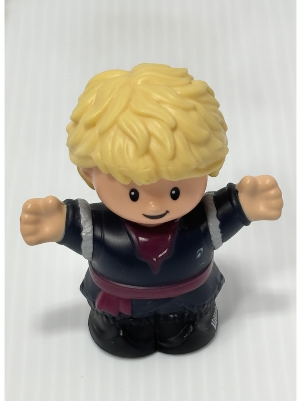 Disney Frozen Kristoff Little People Figure Blonde Hair Black Outfit Toy Mini
